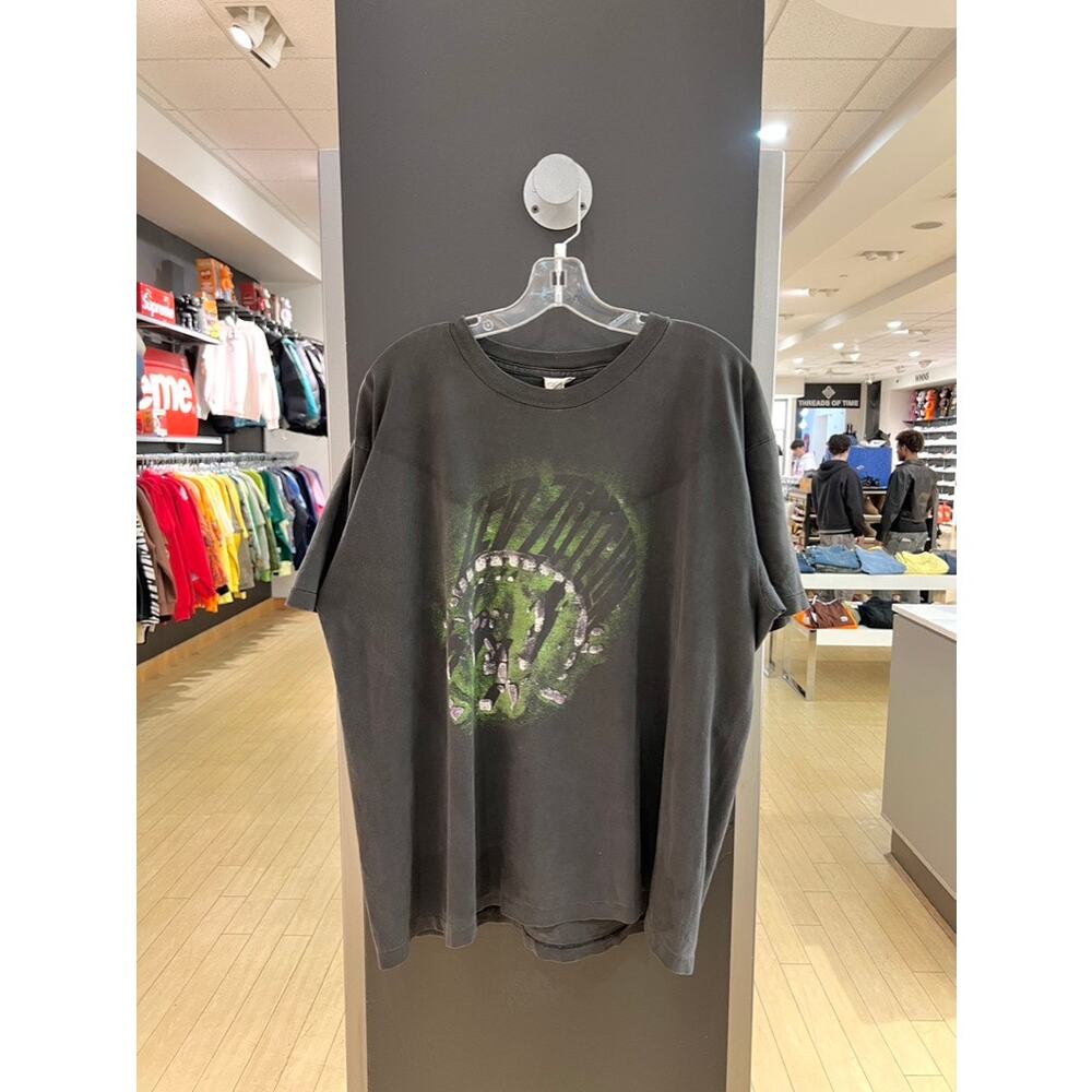 90s Led Zeppelin Vintage Stonehenge Winterland Band Tee Shirt Faded Black